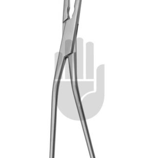 HB3995-01  ~ DeBakey Venenklemme, gebogen, 97mm, 25cm, DeBakey Zahnung ~