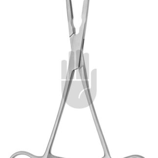 HB4004-02  ~ Cooley Venenklemme, Kinder-Modell, gebogen, 82mm, 17cm, Cooley Zahnung ~