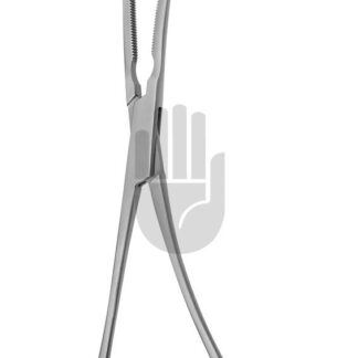 HB4005-01  ~ Derra-Cooley Venenklemme, Kinder-Modell, gebogen, 71mm, 17cm, Cooley Zahnung ~