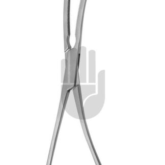 HB4012-02  ~ Cooley Venenklemme, gebogen, 86mm, 19,5cm, Cooley Zahnung ~