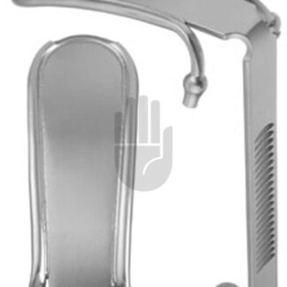 HB5876-03  ~ Davis-Meyer Zungenspatel, Fig.3, 76mm, mit Narkoserohr ~