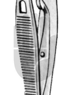 HB7067  ~ Green Fixierpinzette, mit Schloß, 10mm, 10cm ~