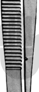 HB7088-09  ~ Castroviejo Nahtpinzette, gerade, 1x2 Zähne, 0,9mm, 10cm ~