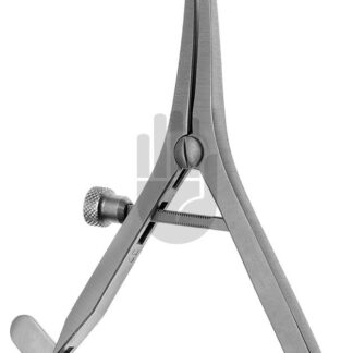 HB7371G  ~ Castroviejo Zirkel, 9cm, 20mm gebogen nur zu Vergleichsmessungen ~