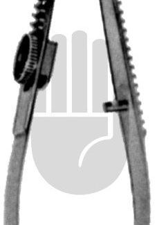 HB7387  ~ Troutman Mikro-Hornhautschere, mit Sperre, links, 10cm ~