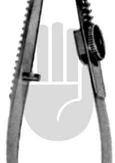 HB7388  ~ Troutman Mikro-Hornhautschere, mit Sperre, rechts, 10cm ~