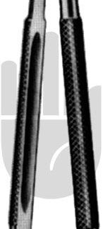 HB7404  ~ Iridektomieschere, Rundgriff, langes Modell, gerade, 18cm ~