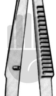 HB7424  ~ Castroviejo Hornhautschere, stumpf, 10cm ~