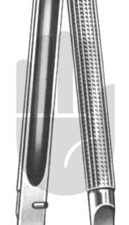 HB7446-06  ~ Mikro-Schere, gebogen, gezahnt, 15cm ~