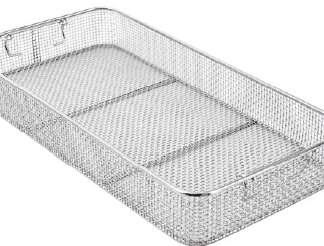 II-069-14  ~ Draht-Siebkorb mit Fallgriffen 1 1; 540 x 245 x 100 mm ~