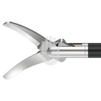 HF9971-03  ~ Hi-Class-Med - ENDOSCOPY    Monopolares Instrument,   5 mm, Arbeitslänge 330 mm, METZENBAUM, Präparier-Schere, gebogen, doppelbeweglich ~