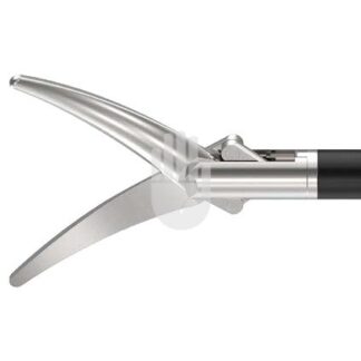 HF9971-08  ~ Hi-Class-Med - ENDOSCOPY    Monopolares Instrument,   5 mm, Arbeitslänge 450 mm, METZENBAUM-Schere, „Wondercut“, gebogen, doppelbeweglich ~