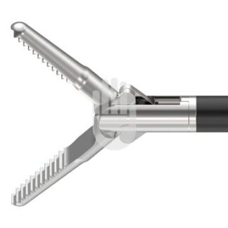 HF9971-27  ~ Hi-Class-Med - ENDOSCOPY    Monopolares Instrument,   5 mm, Arbeitslänge 330 mm, Fasszange „Delphin“, doppelbeweglich ~