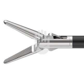 HF9971-39  ~ Hi-Class-Med - ENDOSCOPY    Monopolares Instrument,   5 mm, Arbeitslänge 330 mm, Kurze Fasszange spitz, kreuzverzahnt, doppelbeweglich ~