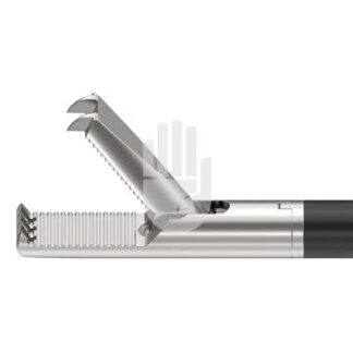 HF9971-43  ~ Hi-Class-Med - ENDOSCOPY    Monopolares Instrument,   5 mm, Arbeitslänge 330 mm, Fasszange mit 2+4 Zähnen, einfachbeweglich ~
