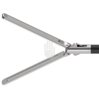 HF9971-63  ~ Hi-Class-Med - ENDOSCOPY    Monopolares Instrument,   5 mm, Arbeitslänge 330 mm, Lange DORSEY Darmfasszange, gefenstert, doppelbeweglich ~