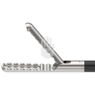 HF9971-71  ~ Hi-Class-Med - ENDOSCOPY    Monopolares Instrument,   5 mm, Arbeitslänge 330 mm, Atraumatischer Greifer mit gewellter Zahnung und Reservoir, einfachbeweglich ~