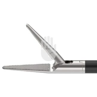 HF9972-08  ~ Hi-Class-Med - ENDOSCOPY    Monopolares Instrument,   5 mm, Arbeitslänge 450 mm, Fasszange spitz, kreuzverzahnt, einfachbeweglich ~