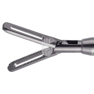 HF9972-59  ~ Hi-Class-Med - ENDOSCOPY    Monopolares Instrument,   10 mm, Arbeitslänge 330 mm, DORSEY Fasszange, gefenstert, doppelbeweglich ~