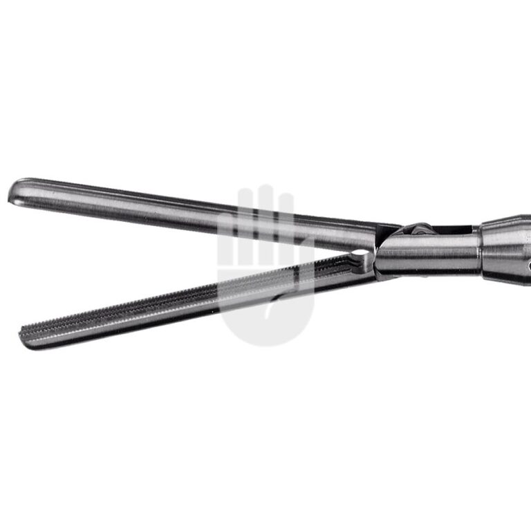 HF9972-85 HF9972-85  ~ Hi-Class-Med - ENDOSCOPY    Monopolares Instrument,   10 mm, Arbeitslänge 330 mm, DeBAKEY Klemme, doppelte Zahnreihe, Maullänge 40 mm, doppelbeweglich ~