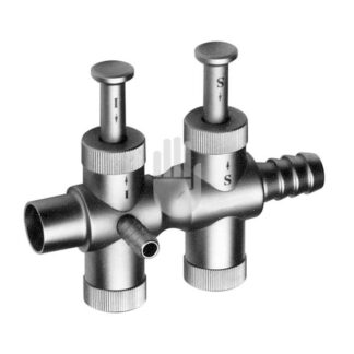 HL2815-01  ~ Hi-Class-Med - ENDOSCOPY    Saug-Spül-Instrument, Handgriff mit 2 Trompetenventilen ~