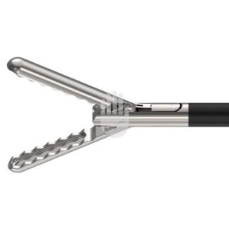 HL2841-36  ~ Hi-Class-Med - ENDOSCOPY    Atraumatische Greifzange,   5 mm, Arbeitslänge 360 mm, gewellte Zahnung mit Reservoir, doppelbeweglich ~