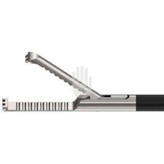 HL2847-45  ~ Hi-Class-Med - ENDOSCOPY    Retraktions-Greifzange,   5 mm, Arbeitslänge 450 mm, gewellte Zahnung, einfachbeweglich, drehbar ~