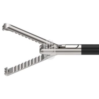 HL2848-45  ~ Hi-Class-Med - ENDOSCOPY    Retraktions-Greifzange,   5 mm, Arbeitslänge 450 mm, gewellte Zahnung, doppelbeweglich, drehbar ~