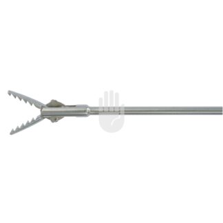 HL5871-14  ~ Hi-Class-Med - ENDOSCOPY    Halbstarre Hysteroskopie-Instrumente,   1,7 mm, 5 FR, Arbeitslänge 400 mm, Alligator, Greifzange, doppelbeweglich ~
