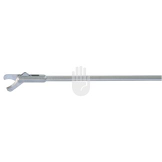 HL5872-12  ~ Hi-Class-Med - ENDOSCOPY    Halbstarre Hysteroskopie-Instrumente,   2,3 mm, 7 FR, Arbeitslänge 400 mm, Hakenschere, einfachbeweglich ~
