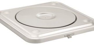 HE3330SI  ~ 1 2 Deckel alleine mit 1 Filter, silber, 285x280mm ~