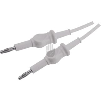 HF9454-50  ~ HF-Kabel bipolar, Bananen- Stecker - HEBU BiSeal Stecker für Klemmen   Scheren, 5m ~