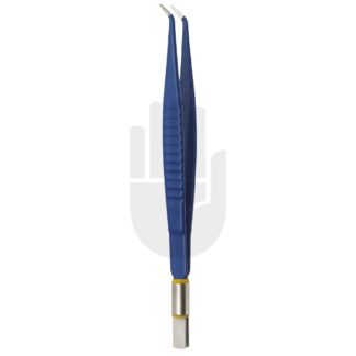 HF9624-16  ~ Bipolar-Pinzette, isoliert, gebogen, 2,0mm, 160mm ~