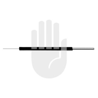 HF9801-01  ~ Monopolare Elektrode   1,6mm, Fig. 1, starr, gerade, Nadel 0,2mm, VE = 1 Pack á 5 Stck ~
