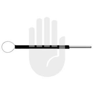 HF9801-13  ~ Monopolare Elektrode   1,6mm, Fig. 13, starr, gerade, Drahtschlinge,   8mm, VE = 1 Pack á 5 Stck ~