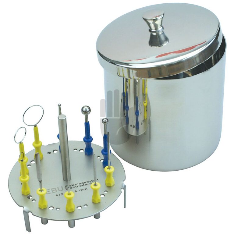 HF9900-40 HF9900-40  ~ Elektrodenbehälter kpl. mit Einsatz, Deckel und 10 Standard-Elektroden, Schaft   4mm ~