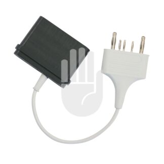 HF9981-02  ~ 5-pin Adapter HEBU mit Valleylab 3-pin Geräte-Anschluss mit zusätzl Widerstand zur autom. Erkennung ~