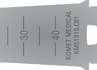 KM51915.C81  ~ Sägeblatt Saw Blade - KM - Rostfreier Stahl Stainless Steel - 48*14,80*0,4*0,6mm - Aesculap B. Braun ~