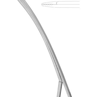 24-157-36-07  ~ Drainagedurchführzange, m. Raste, 34 cm ~