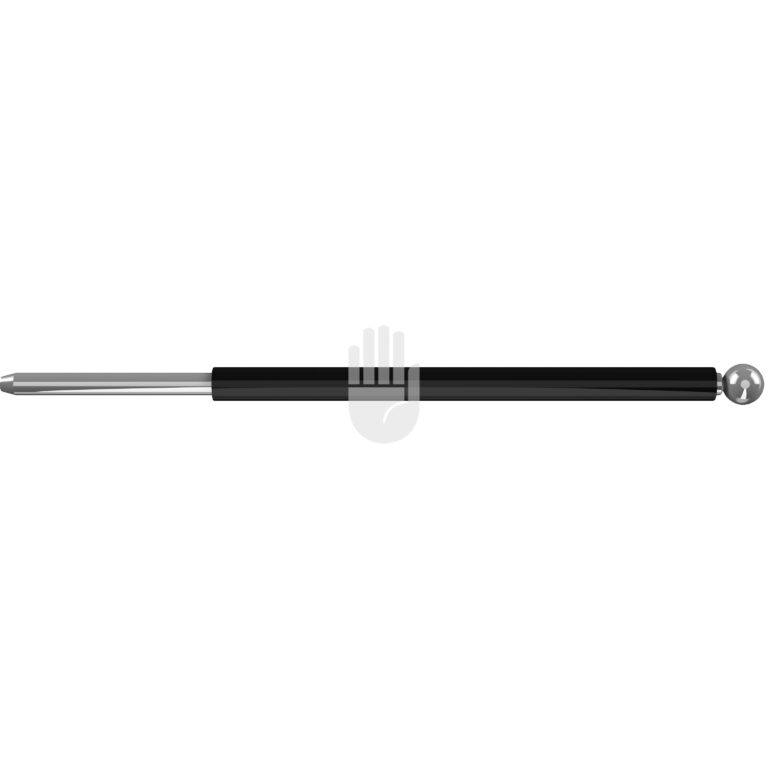 HF9801-38 HF9801-38  ~ Monopolare Kugelelektrode,  3mm, gerade, Fig. 38, starr, VE = 1 Pack á 5 Stck ~