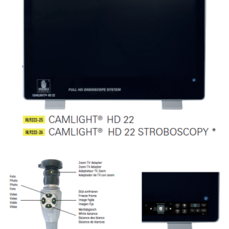 HL9222-26  ~ All-in-One- Endoscopy-Unit CAMLIGHT® HD 22" Stroboscopy ~