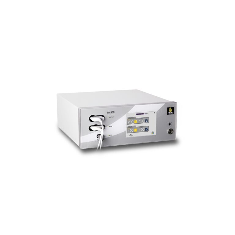 HF9505 HF9505  ~ Elektrochirurgiegerät HBS 200i x-touch Ausgänge  1x monopolar,1x bipolar, Netzanschluss  100-260V   50Hz Max. Leistung  200W monopolar 100W bipolar Frequenz  500 kHz ~