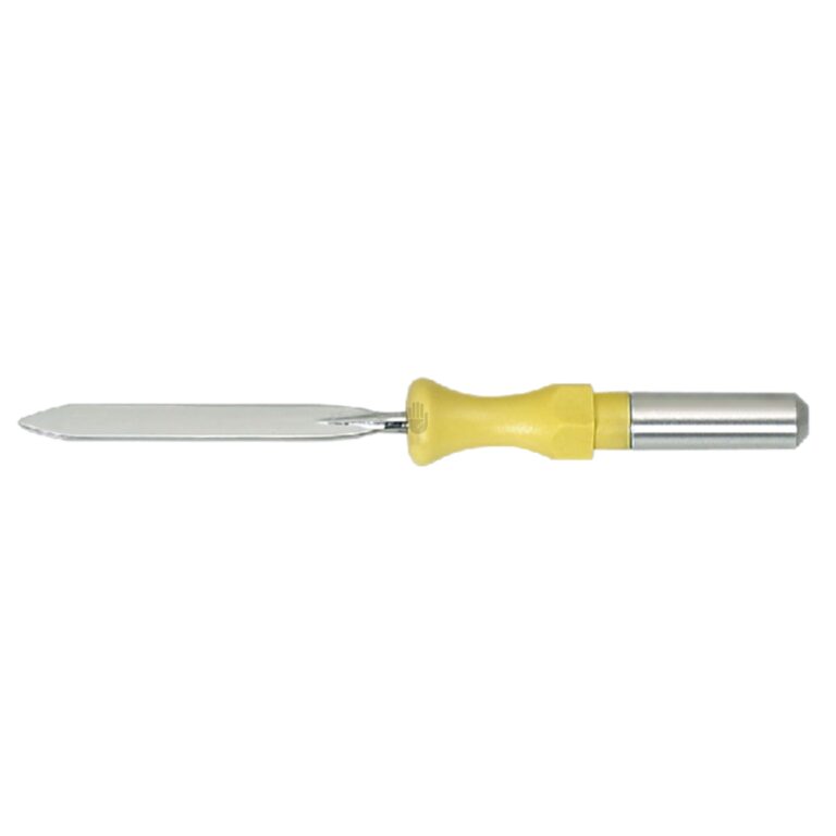 HF9845-40 HF9845-40  ~ Monopolare Elektrode   4mm, Messer Elektrode, ovale Form, 25x3,0mm, VE = 1 Pack á 5 Stck ~