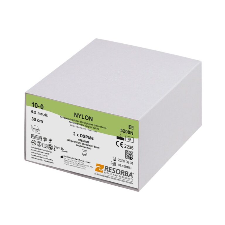 5208N 5208N  ~ NYLON schwarz, 10 0 USP, 2XDSPM6, Länge 30cm ~