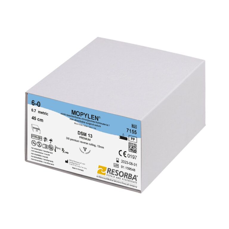 7155 7155  ~ MOPYLEN® blau, 6 0 USP, DSM13, Länge 45cm ~