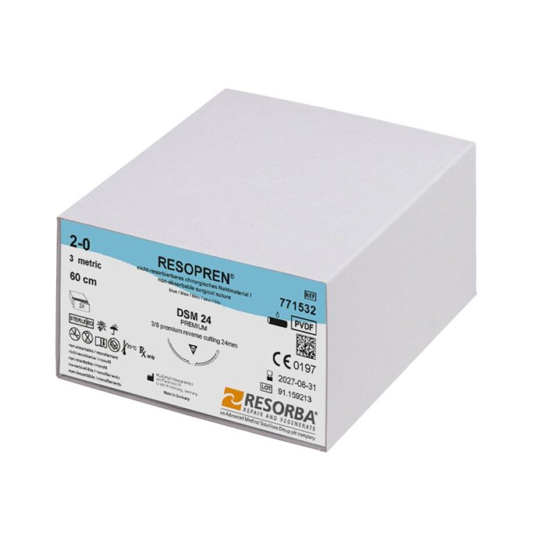 771532 771532  ~ RESOPREN® blau, 2 0 USP, DSM24, Länge 45cm ~