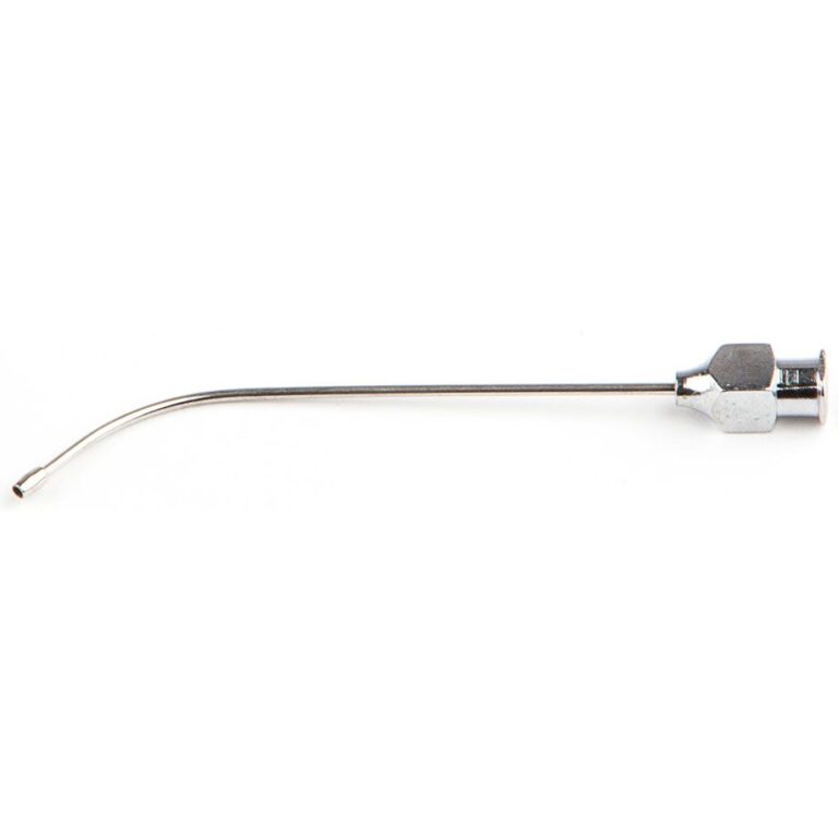 CSIA1018 CSIA1018  ~ Knopfkanüle 8 cm gebogen 1,2 mm Durchmesser, ohne Ring   Mindestabnahmemenge  80Stück ~