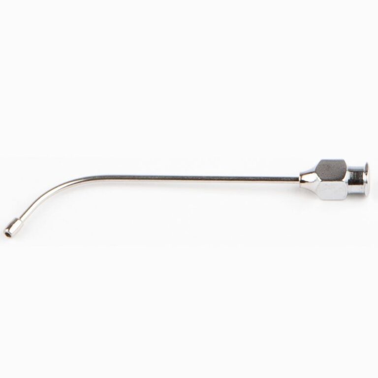 CSIA1020 CSIA1020  ~ Knopfkanüle 8 cm gebogen 2 mm Durchmesser, ohne Ring   Mindestabnahmemenge  80Stück ~