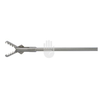 HL5872-06  ~ Hi-Class-Med - ENDOSCOPY    Halbstarre Hysteroskopie-Instrumente,   2,3 mm, 7 FR, Arbeitslänge 400 mm, Fremdkörper, Pinzette, doppelbeweglich ~