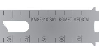 KMS2510.S81  ~ Sägeblatt Saw Blade - KMS - Rostfreier Stahl Stainless Steel - Aesculap 3Ti - 70 x 25,4 x 1,00 mm ~